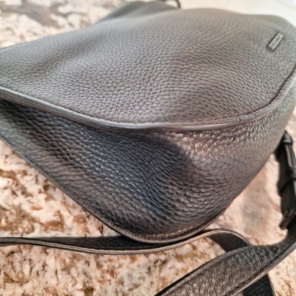 Rebecca Minkoff Saddle Black Leather Crossbody - Picture 7 of 14